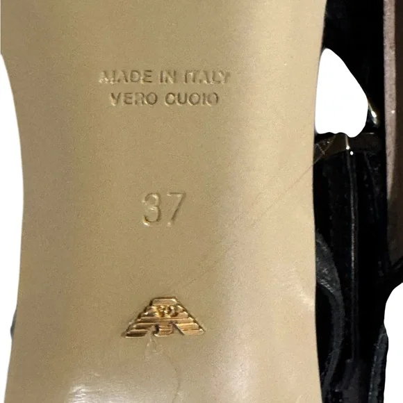 EMPORIO ARMANI leather sandals size 37EU - Picture 9 of 10